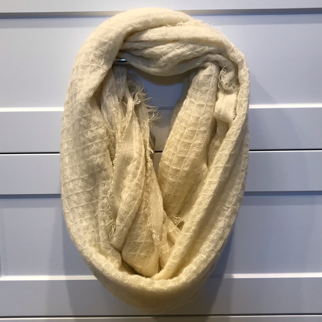 Off-White Cream Infinity Scarf